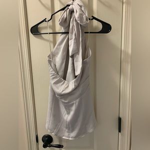 NWT banana republic keyhole halter top silk-like. Size 8